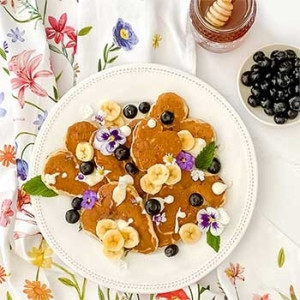 Blueberry & Banana Pancakes  - Recipe