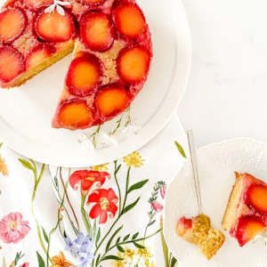 Upside Down Plum Cake - Recipe