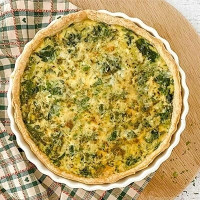 Leek & Chard Quiche - Recipe Leek & Chard Quiche - Recipe