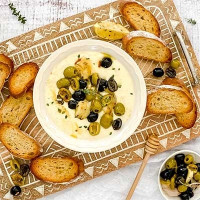 Roasted Olives with Whipped Feta - Recipe Roasted Olives with Whipped Feta - Recipe