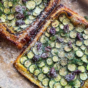 Courgette & Olive Tart - Recipe